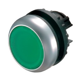 1 pcs - Eaton RMQ Titan M22 Series Green Maintained Push Button Head, 22mm Cutout, IP69K