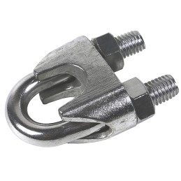 1 pcs - RS PRO Stainless Steel 10mm Diameter Wire Rope Clamp
