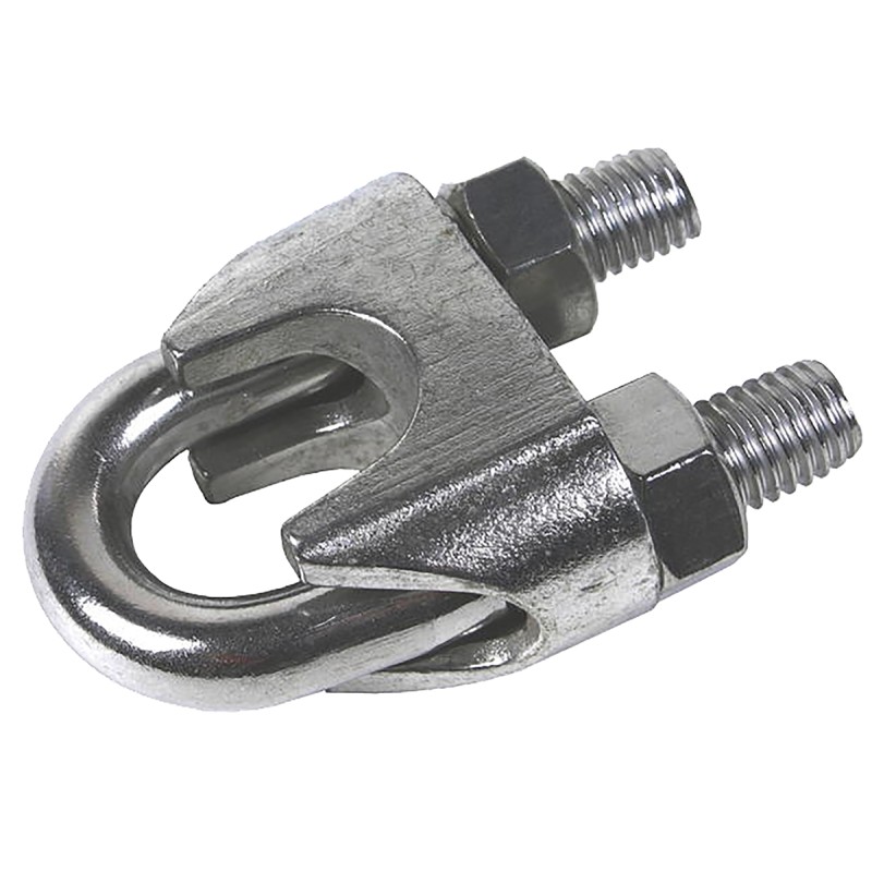 1 pcs - RS PRO Stainless Steel 10mm Diameter Wire Rope Clamp