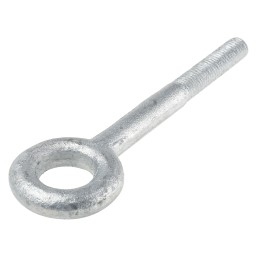 1 pcs - RS PRO Galvanised Metal Eye Bolt, M12 Thread, 50mm Thread Length, 24mm Internal Eye Diameter, 48mm Outer Eye Diameter