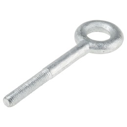 1 pcs - RS PRO Galvanised Metal Eye Bolt, M12 Thread, 50mm Thread Length, 24mm Internal Eye Diameter, 48mm Outer Eye Diameter