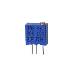 10 pcs : T93YA502JT20 - Trimmer Resistors - Through Hole 3/8' SQ 5Kohms 5% Multi-Turn