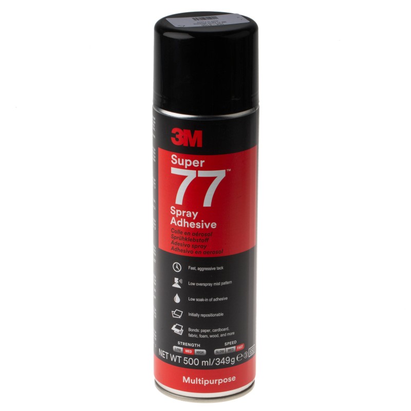 1 pcs - 3M Super 77 Aerosol Adhesive, 500 ml