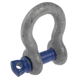 1 pcs - RS PRO Bow Shackle, Zinc Plated Steel, 1t