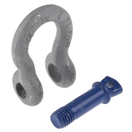 1 pcs - RS PRO Bow Shackle, Zinc Plated Steel, 1t