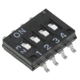 1 pcs - Omron 4 Way Surface Mount DIP Switch 4PST
