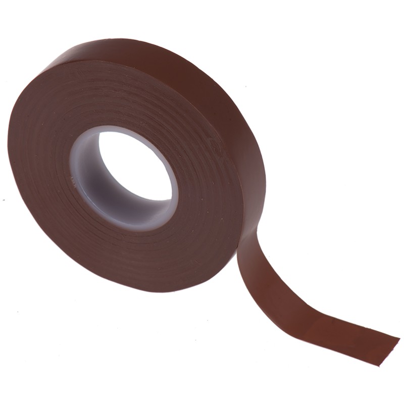 1 pcs - Advance Tapes AT7 Brown PVC Electrical Tape, 12mm x 20m