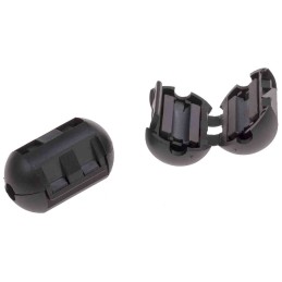 2 pcs - RS PRO Openable Ferrite Clamp, 16.5 Dia. x 29.5mm, For Computer Peripherals, Digital TV, Internal & External Power