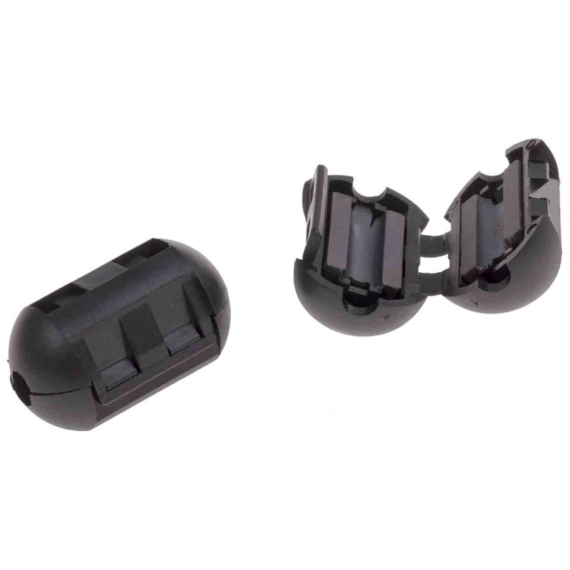 2 pcs - RS PRO Openable Ferrite Clamp, 16.5 Dia. x 29.5mm, For Computer Peripherals, Digital TV, Internal & External Power