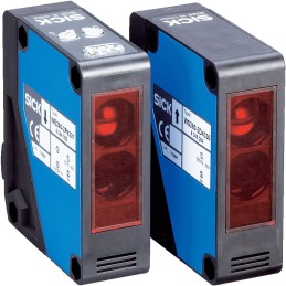 1 pcs - Sick Through Beam Photoelectric Sensor, Block Sensor, 0 - 60 m Detection Range