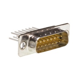 1 pcs - HARTING 0967 15 Way Panel Mount D-sub Connector Plug, 2.74mm Pitch