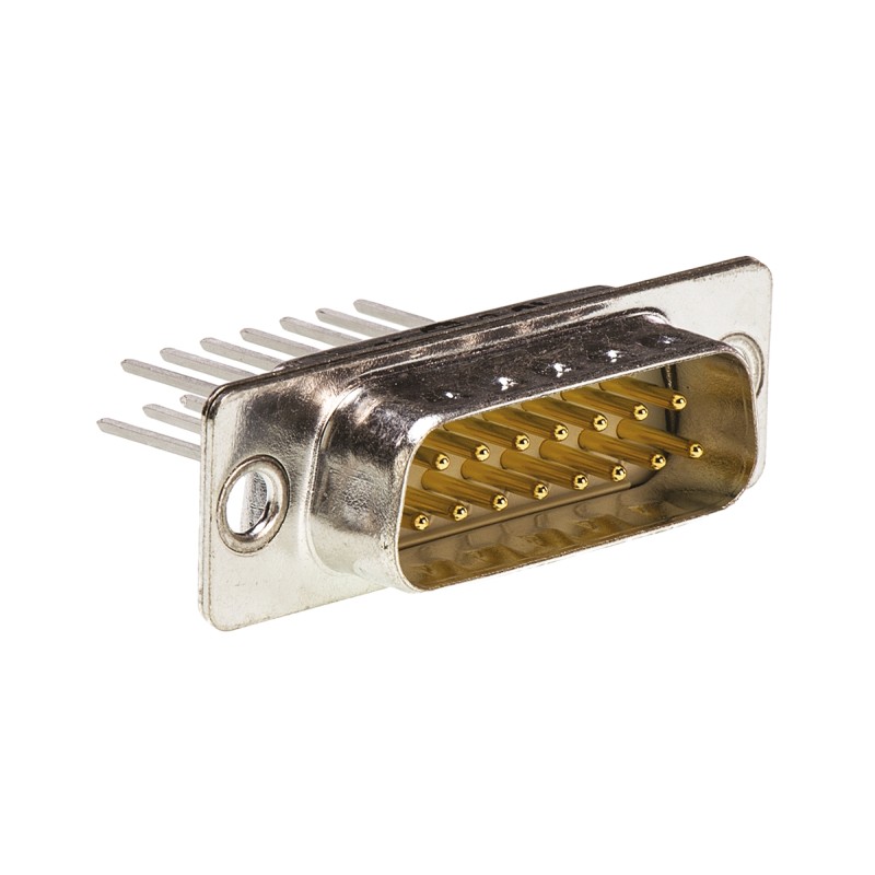 1 pcs - HARTING 0967 15 Way Panel Mount D-sub Connector Plug, 2.74mm Pitch