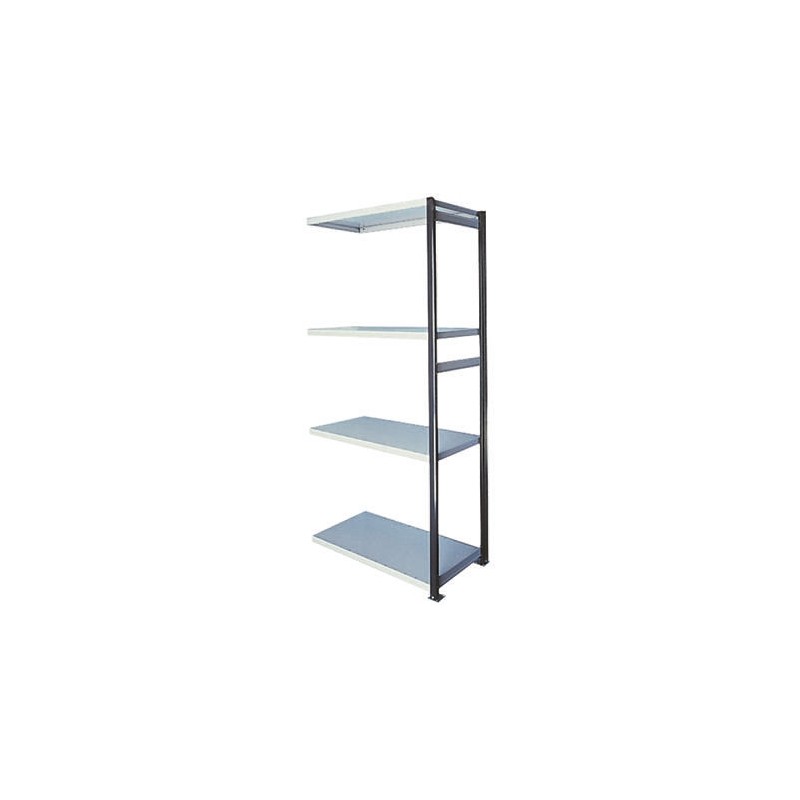 1 pcs - RS PRO Steel Grey Modular Shelving Open Extension Bay, 2100mm, 1000mm x 500mm