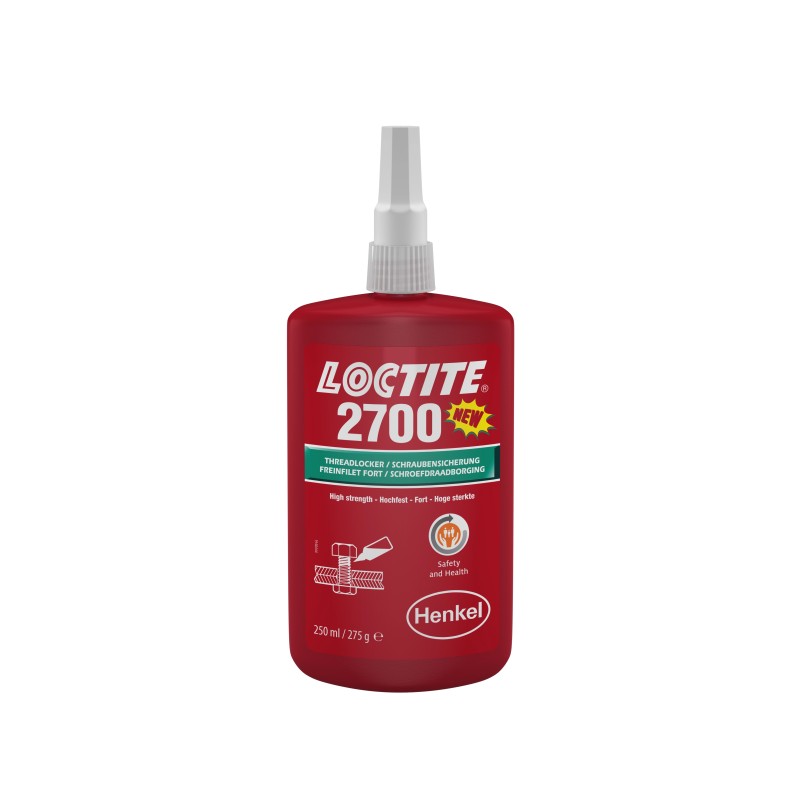1 pcs - Loctite Loctite 2700 Green Threadlocking Adhesive, 250 ml, 24 h Cure Time