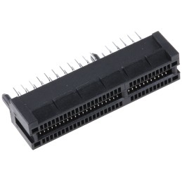 1 pcs - Samtec PCIE Series Female Edge Connector, Through Hole Mount, 64-Contacts, 1mm Pitch, 2-Row, Solder Termination