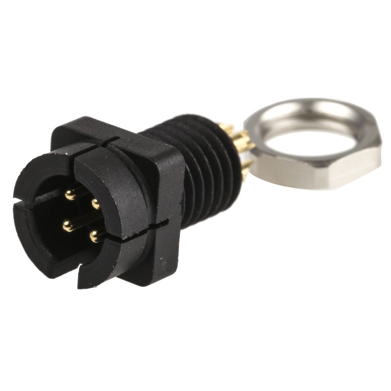 1 pcs - binder Circular Connector, 4 Contacts, Panel Mount, Subminiature Connector, Plug, Male, IP40, 719 Series