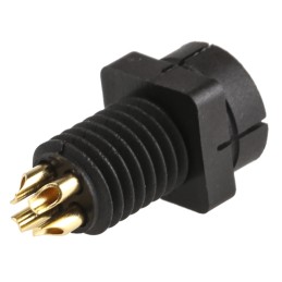 1 pcs - binder Circular Connector, 4 Contacts, Panel Mount, Subminiature Connector, Plug, Male, IP40, 719 Series