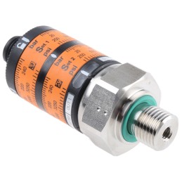 1 pcs - ifm electronic Pressure Switch, 0bar Min, 250bar Max, 2NO Output, Relative Reading