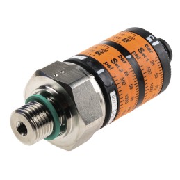 1 pcs - ifm electronic Pressure Switch, 0bar Min, 400bar Max, 2NO Output, Relative Reading