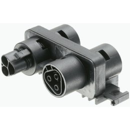 1 pcs - Wieland RST20i3 Series Distribution Block, 3-Pole, Male to Female, Panel Mount, 20A, IP68