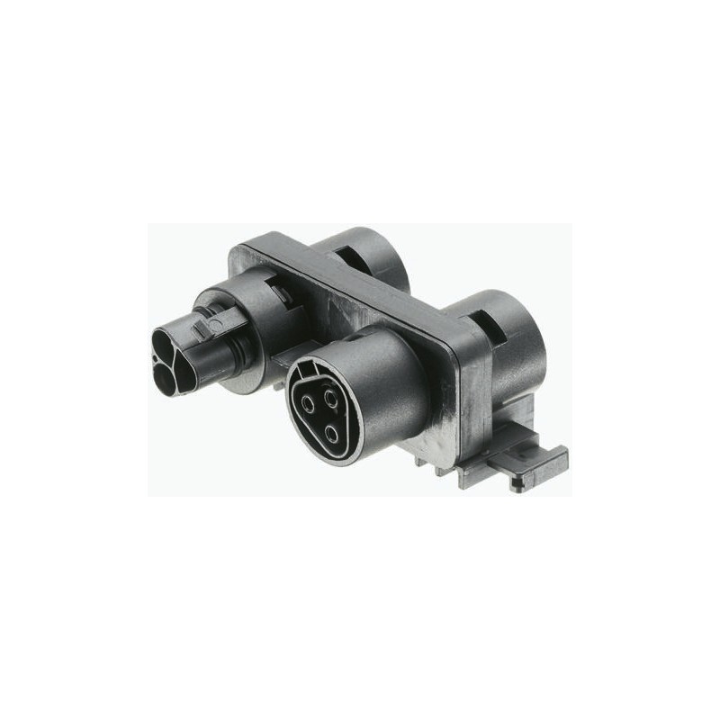 1 pcs - Wieland RST20i3 Series Distribution Block, 3-Pole, Male to Female, Panel Mount, 20A, IP68