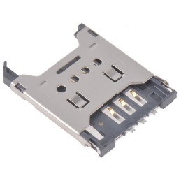 1 pcs - Wurth Elektronik, 693012 6 Way Right Angle Mini Memory Card Connector With Solder Termination