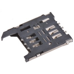 1 pcs - Wurth Elektronik, 693012 6 Way Right Angle Mini Memory Card Connector With Solder Termination