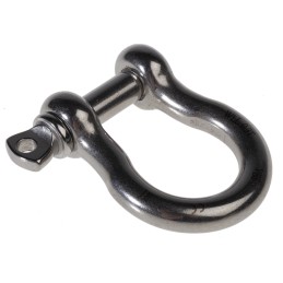1 pcs - RS PRO Bow Shackle, Stainless Steel, 0.3t