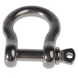 1 pcs - RS PRO Bow Shackle, Stainless Steel, 0.3t