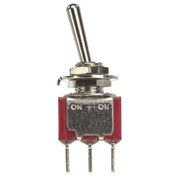 1 pcs - TE Connectivity Toggle Switch, PCB Mount, On-On, SPDT, Through Hole Terminal, 120 V ac, 28V dc