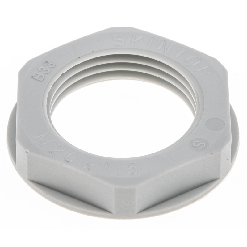 1 Pack of 5 - Lapp Grey Glass Fibre Reinforced Plastic (GRP) Cable Gland Locknut, M20 Thread
