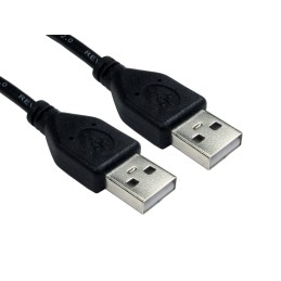 5 pcs - RS PRO USB 2.0 Cable, Male USB A to Male USB A Cable, 1m