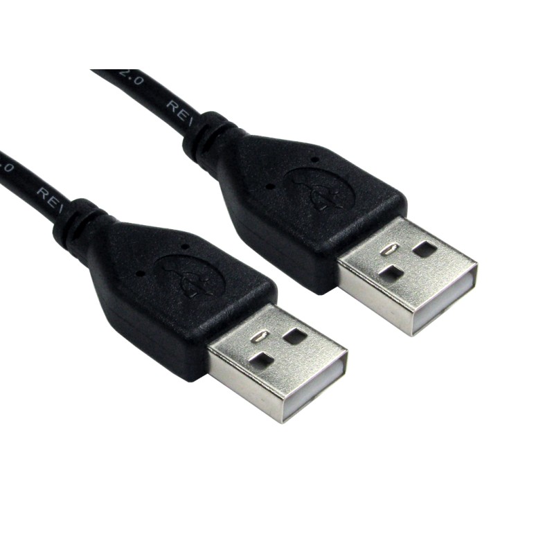 5 pcs - RS PRO USB 2.0 Cable, Male USB A to Male USB A Cable, 1m