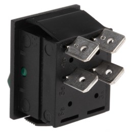 1 pcs - Arcolectric (Bulgin) Ltd Illuminated DPST, On-Off Rocker Switch Panel Mount