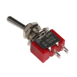 1 pcs - RS PRO Toggle Switch, Panel Mount, On-Off, SPST, Solder Terminal, 28V dc