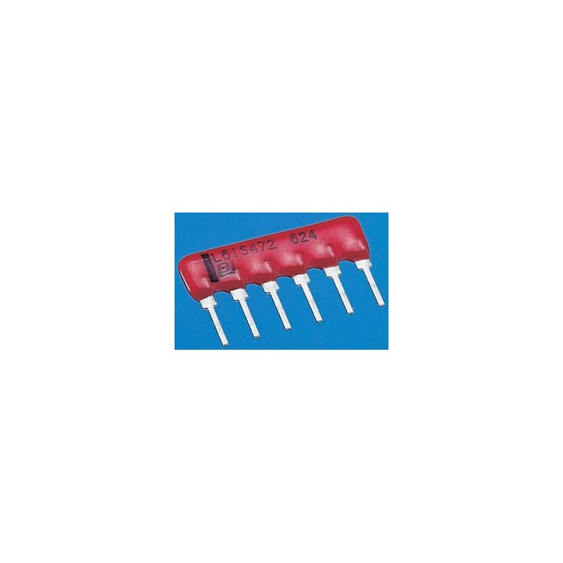 100 pcs - 4610X-101-332LF Bourns Bussed Resistor Network 3.3kΩ ±2% 9 Resistors, 1.25W Total, SIP package 4600X Through Hole