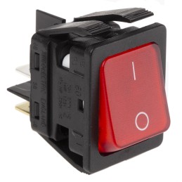 1 pcs - Arcolectric (Bulgin) Ltd Illuminated DPST, On-Off Rocker Switch Panel Mount