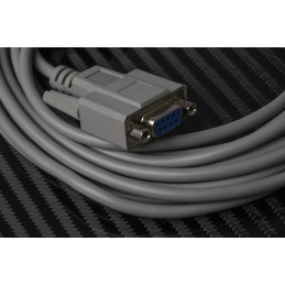 1 pcs - RS PRO Male 9 Pin D-sub to Female 9 Pin D-sub Serial Cable, 5m PVC