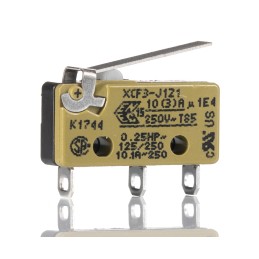 1 pcs - Saia-Burgess Hinge Lever Micro Switch, Solder Terminal, 10.1 A @ 250 V ac, CO, IP40