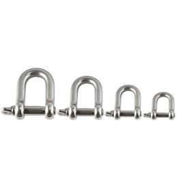 1 pcs - Ergodyne E3790S D-Shackle, Stainless Steel, 6.8kg