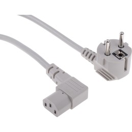 1 pcs - RS PRO IEC C13 Socket to CEE 7/7 Plug Power Cord, 2.5m