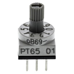 1 pcs - Hartmann 10 Way Through Hole DIP Switch, Spindle Actuator