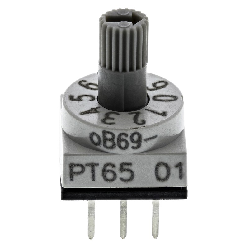 1 pcs - Hartmann 10 Way Through Hole DIP Switch, Spindle Actuator