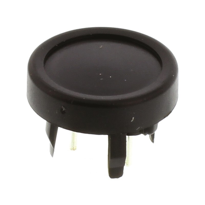 1 pcs - Black Tactile Switch, SPST 125 mA @ 48 V dc