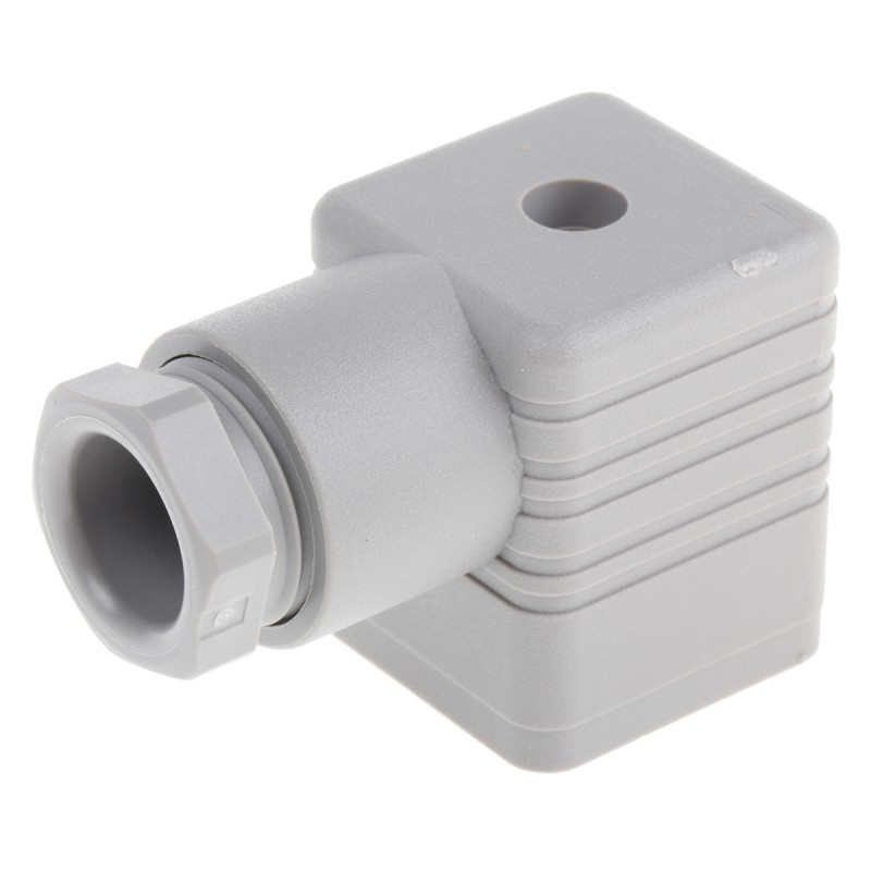 1 pcs - Hirschmann GDM 2P+E DIN 43650 A, Female Solenoid Valve Connector, 250 V ac/dc Voltage