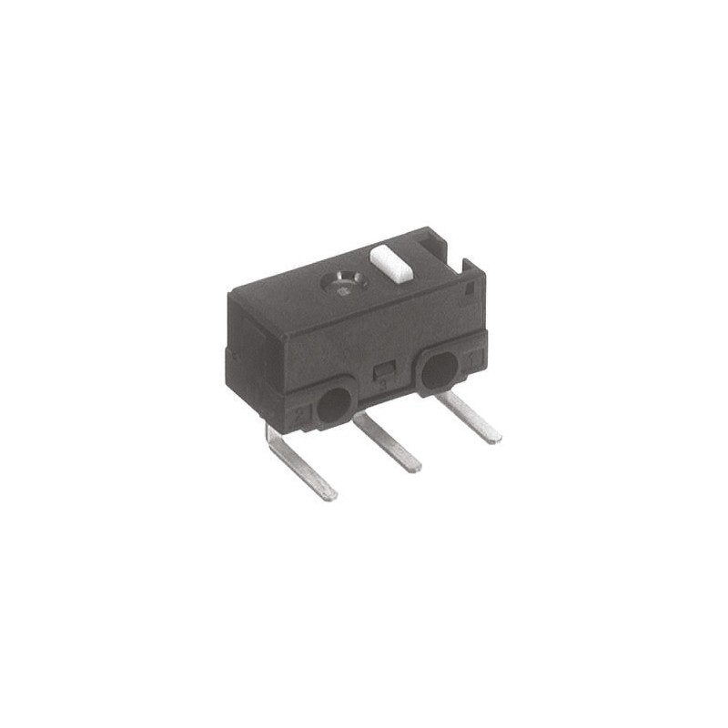 1 pcs - Panasonic Pin Plunger Micro Switch, Right Angle PCB Terminal, 100 mA @ 30 V dc, SP-CO