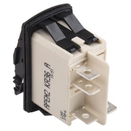 1 pcs - APEM Illuminated SPST, On-On Rocker Switch Panel Mount