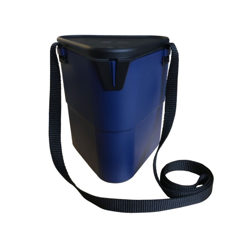1 pcs - 3.3L Black, Blue Polypropylene Medium Storage Box, 195mm x 170mm