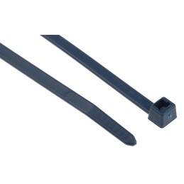 1 Bag of 100 - HellermannTyton Cable Tie, 200mm x 4.6 mm, Blue Metal Detectable, Pk-100