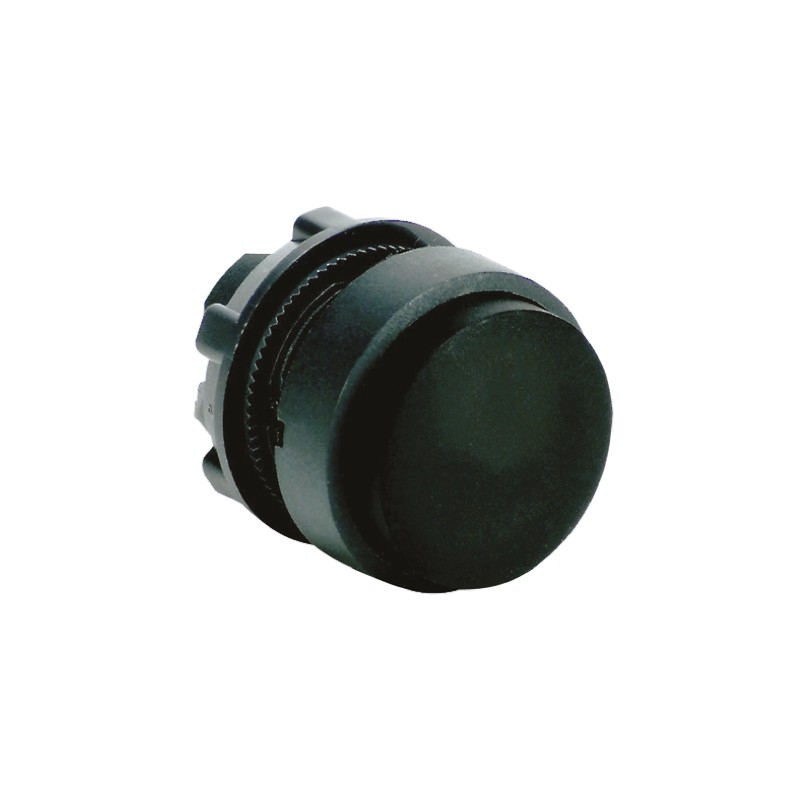 1 pcs - Schneider Electric Harmony XB5 Series Black Spring Return Push Button Head, 22mm Cutout, IP66, IP67, IP69K